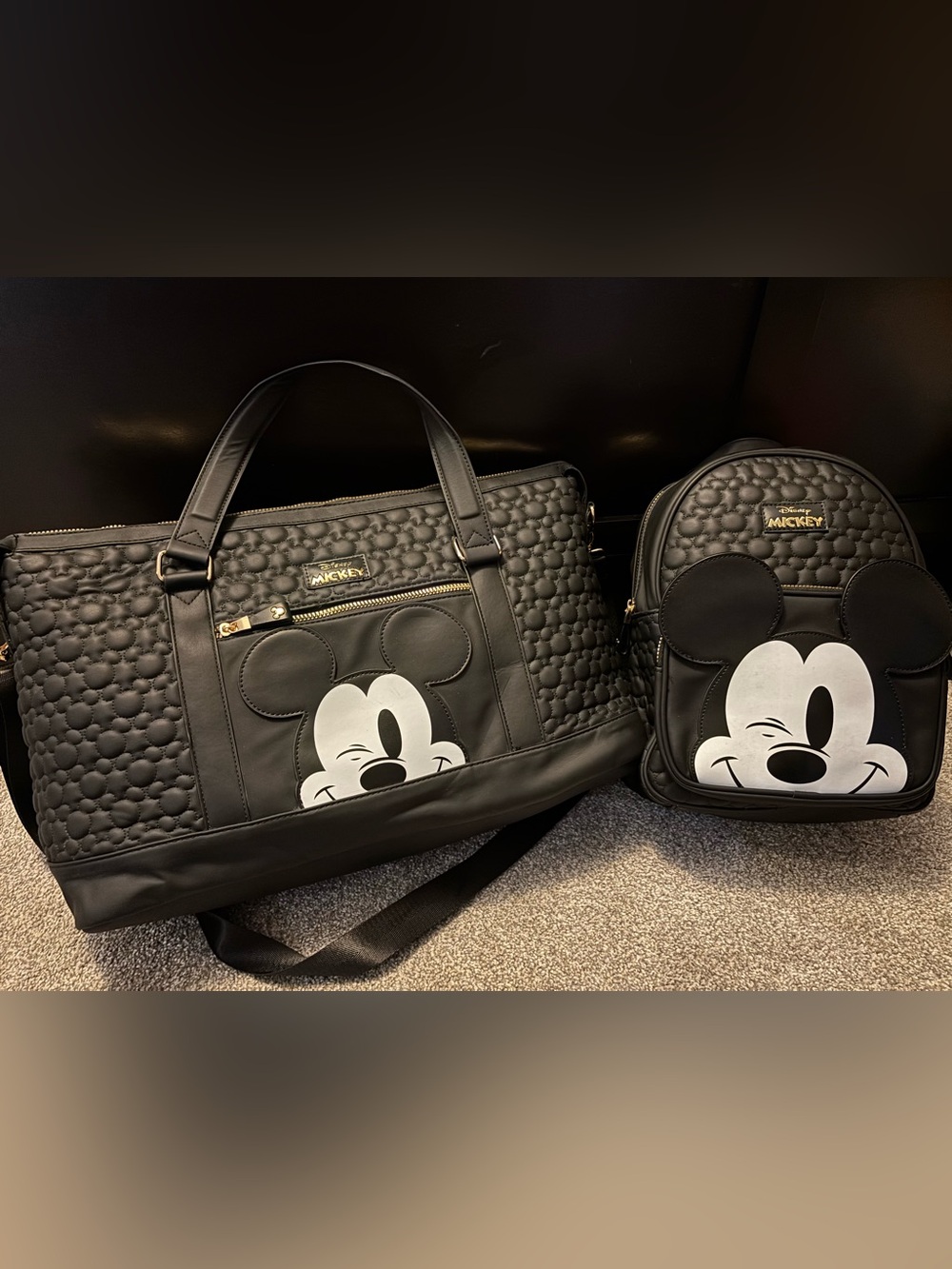 Primark Winking Mickey Duffle Bag and Backpack